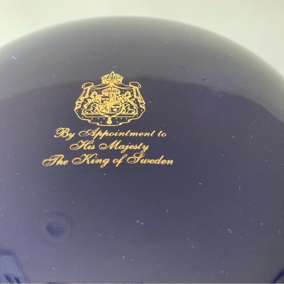 Gevalia Kaffe | Vintage Indigo Gold Ceramic Coffee Tea Canister Jar - Picture 8 of 9